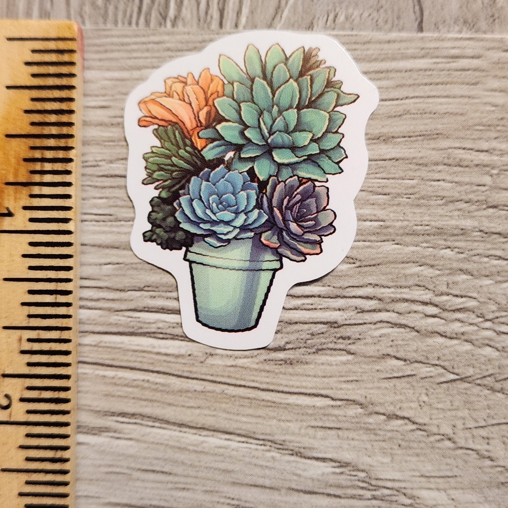 10/$10 Succulent Plant Sticker Gardening Cacti Grow